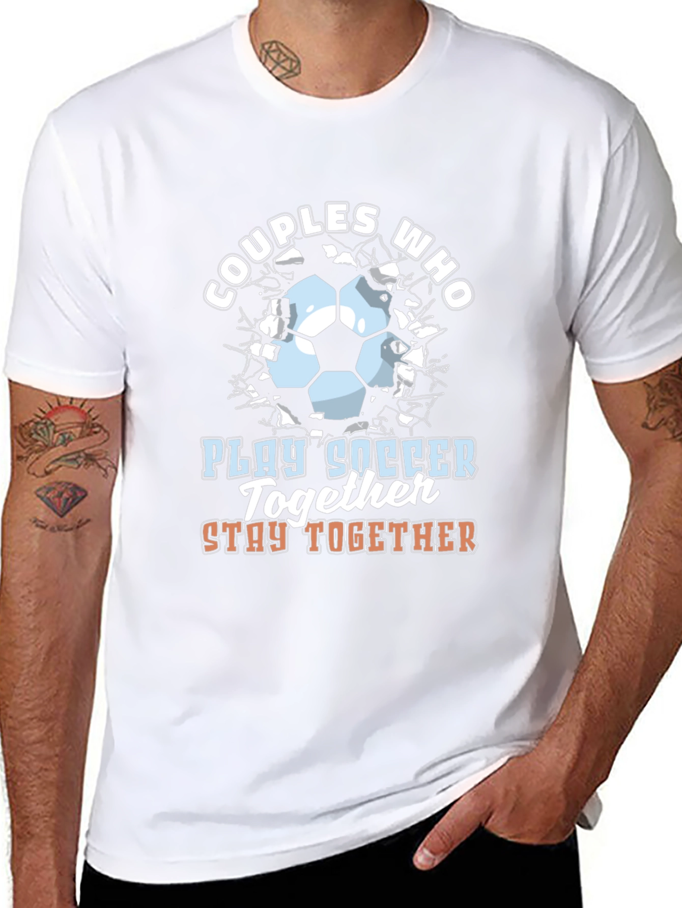 Couples Who Play Soccer Together T-Shirt
