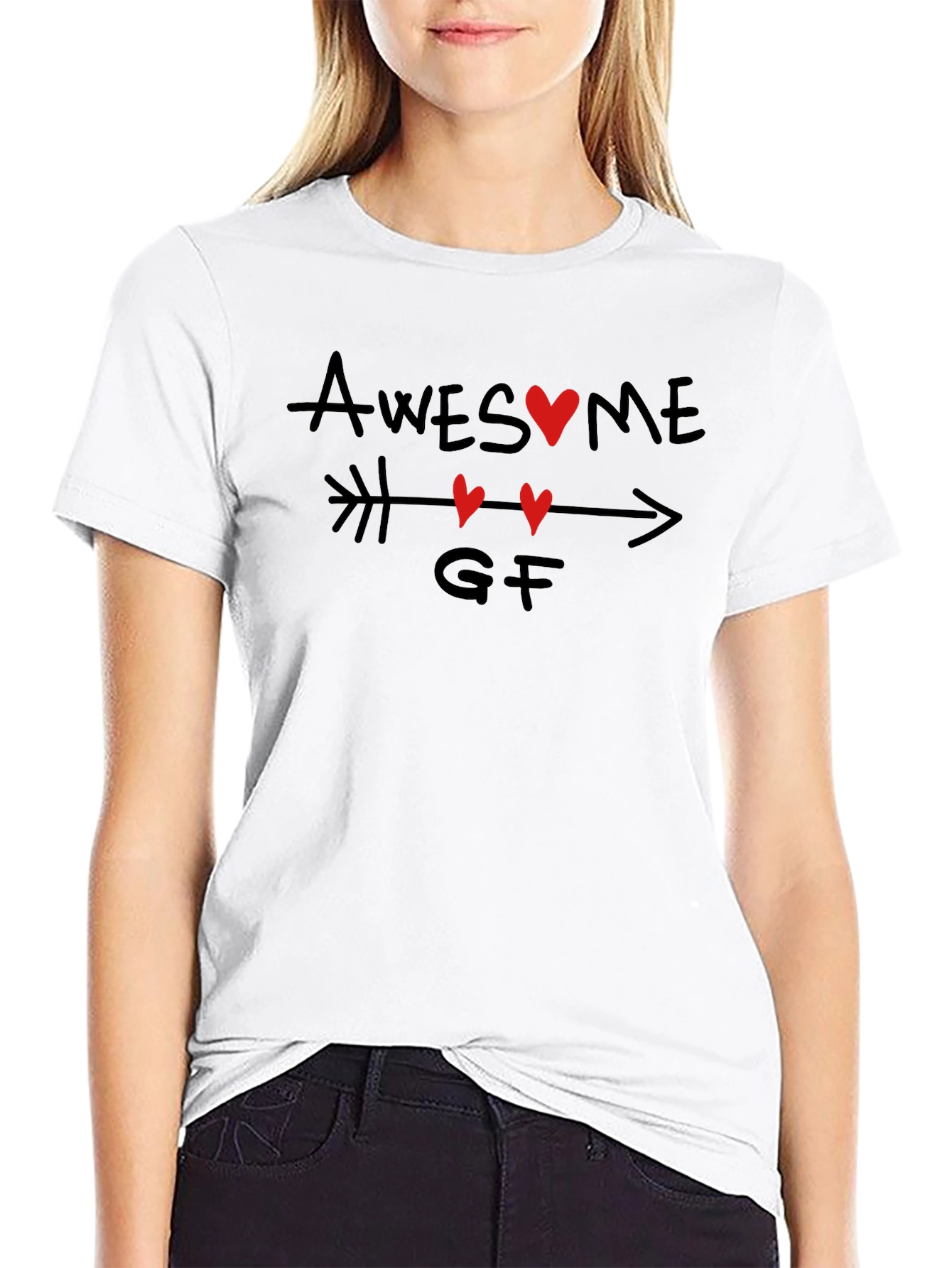 Awesome GF Heart Arrow T-Shirt - Perfect Gift!