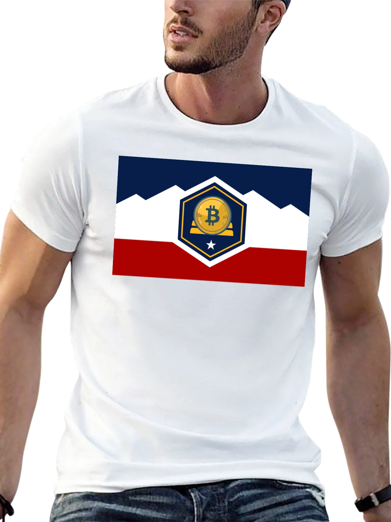 Bitcoin Colorado Flag T-Shirt