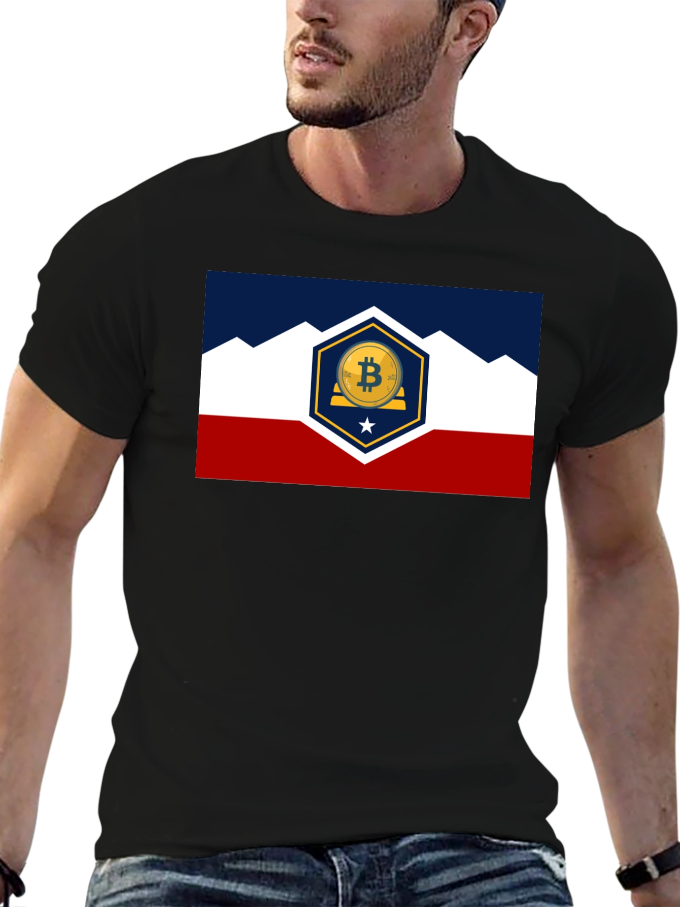 Bitcoin Colorado Flag T-Shirt