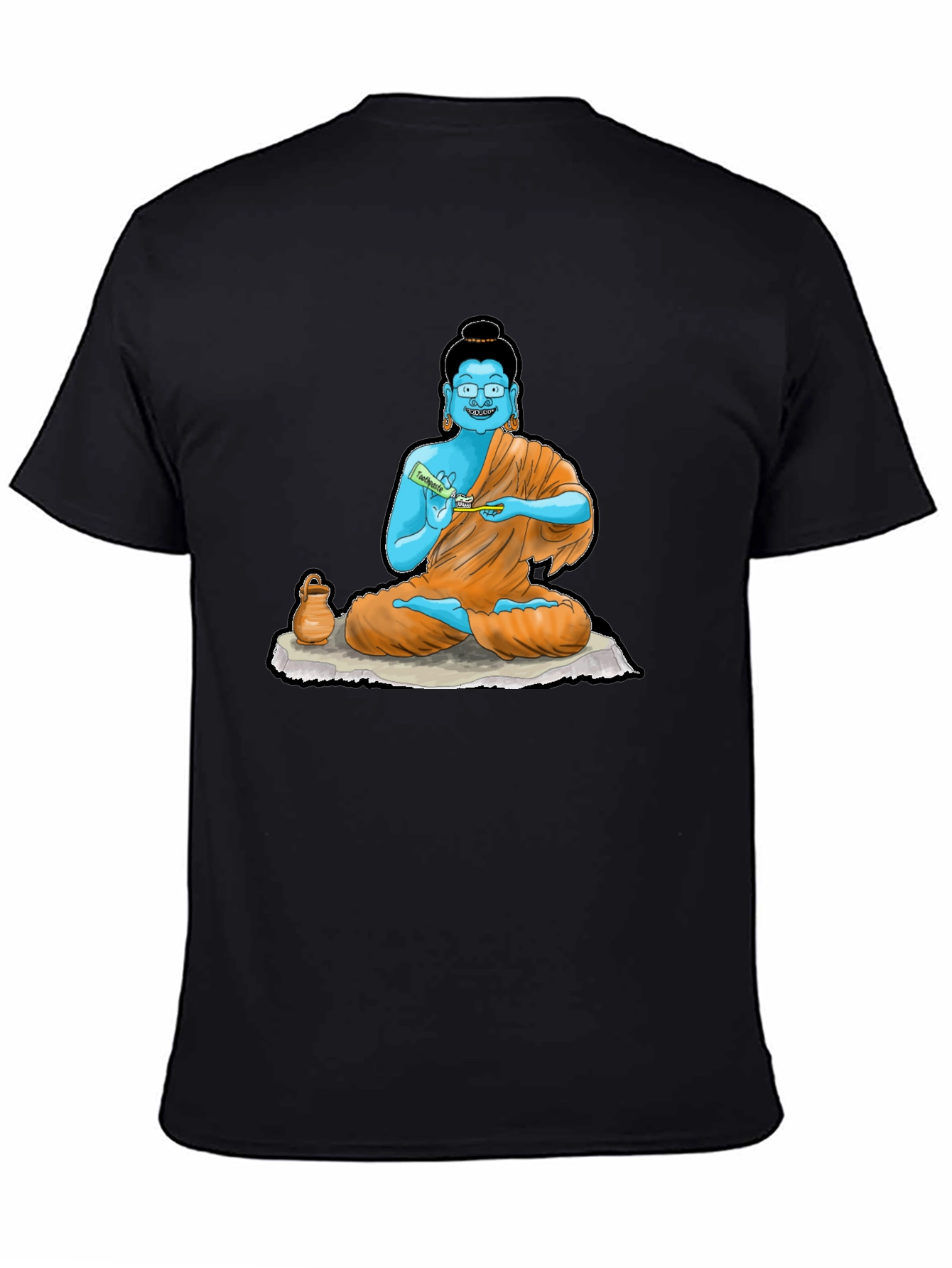 Buddha Toothpaste Graphic Tee - Unique Design