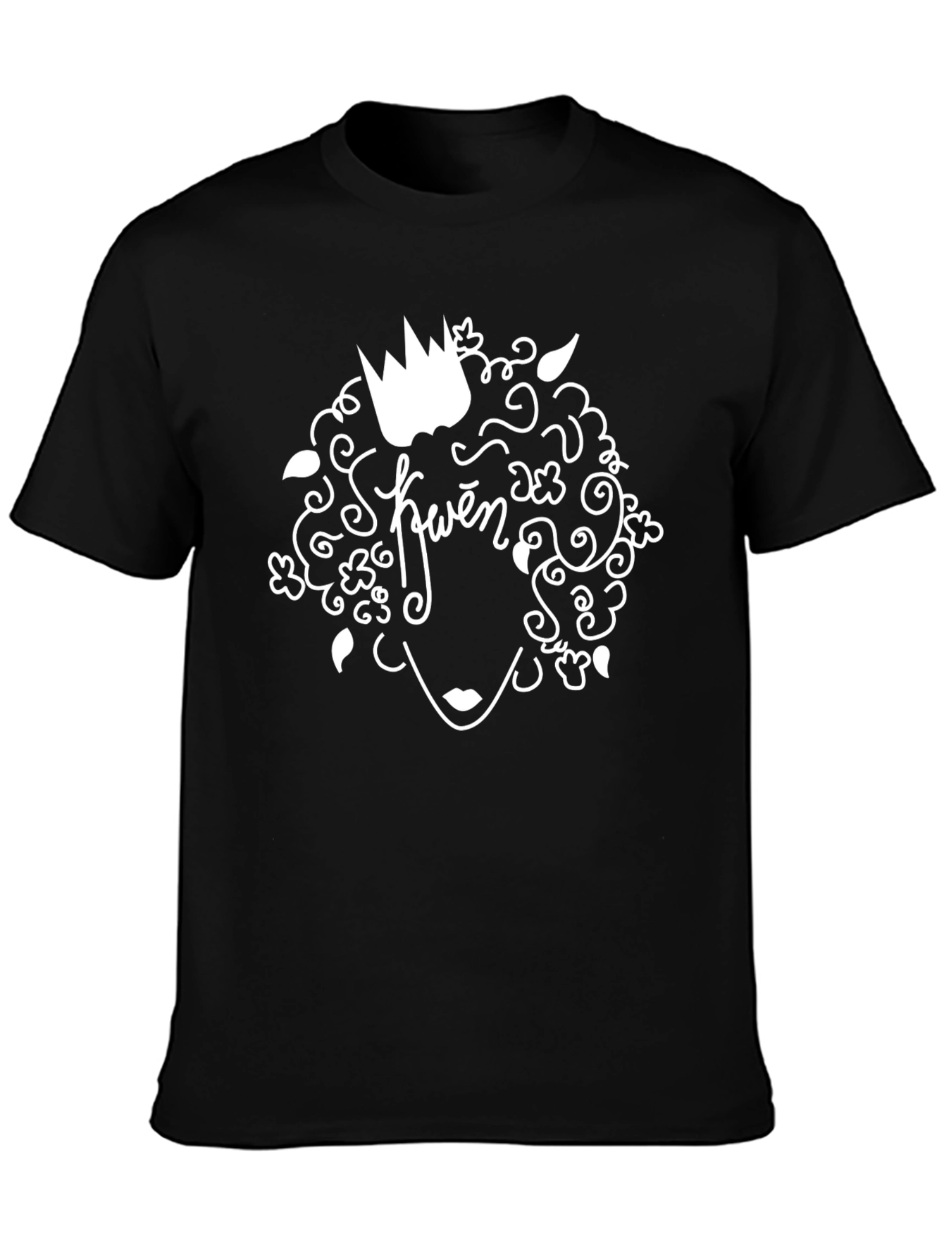 Queen Graphic Tee - Black Cotton Shirt