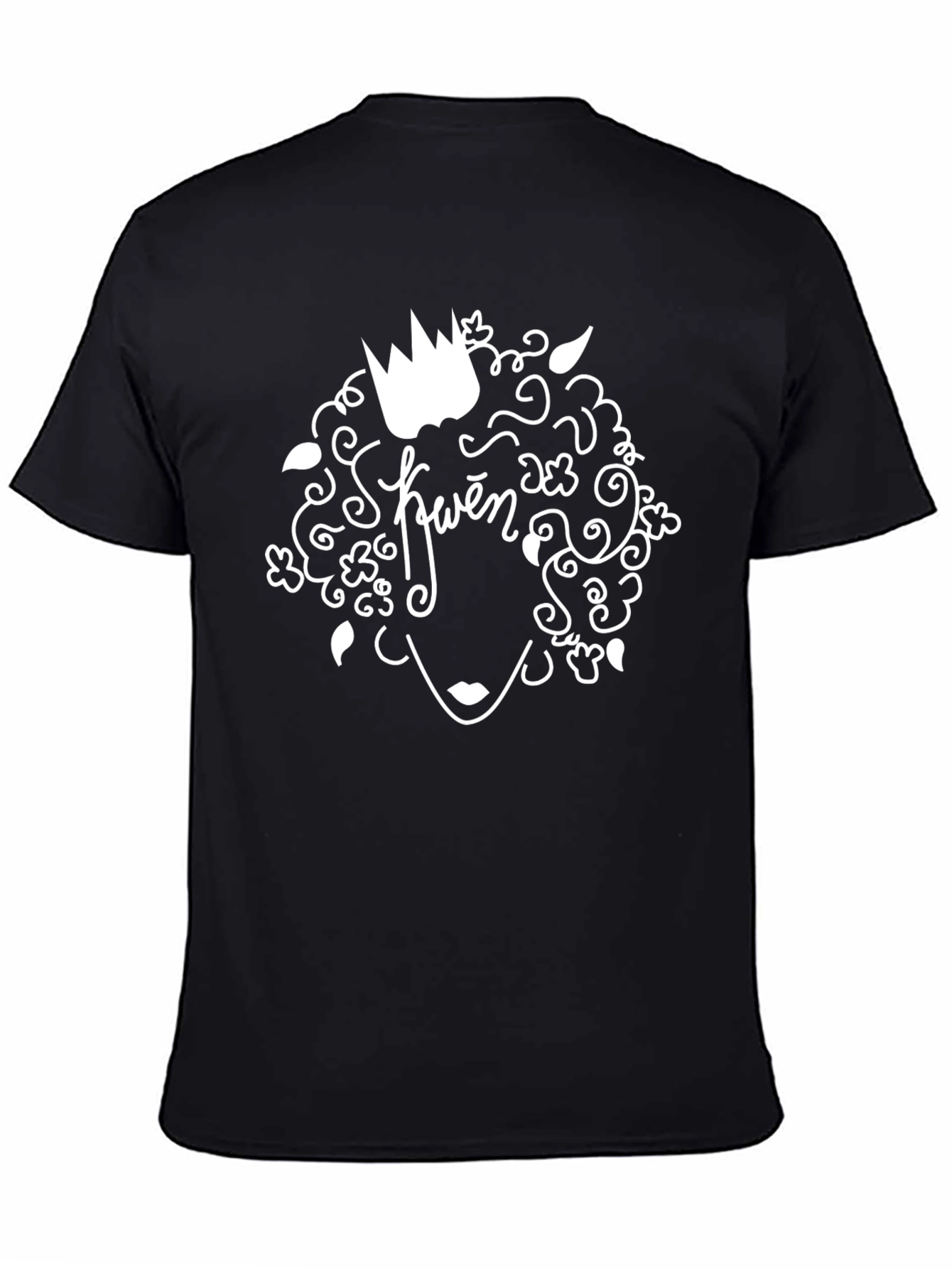 Queen Graphic Tee - Black Cotton Shirt