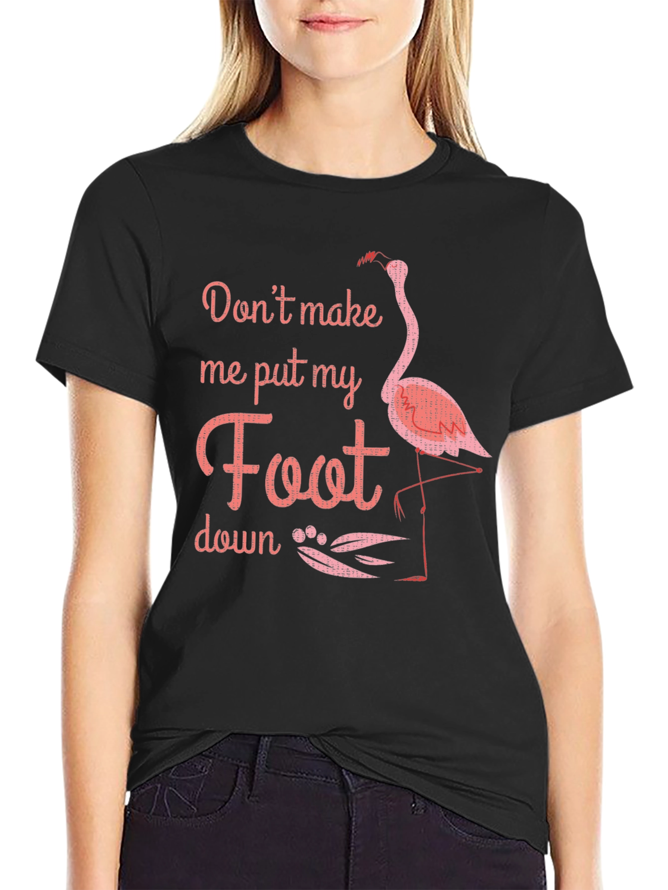Flamingo Foot Down Graphic Tee