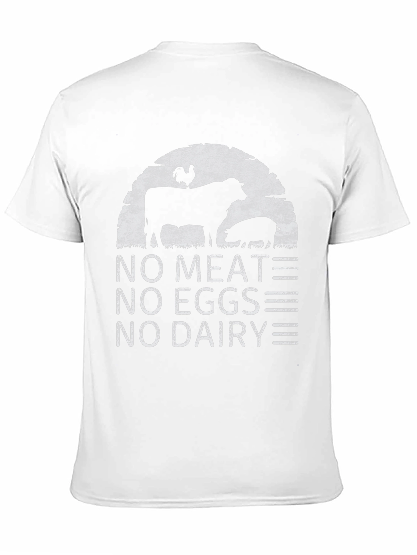 Vegan T-Shirt - No Meat No Eggs No Dairy