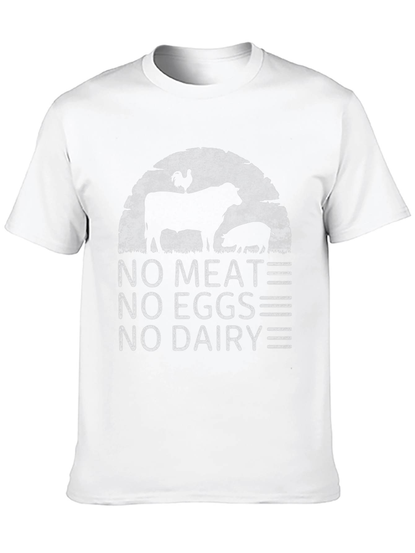 Vegan T-Shirt - No Meat No Eggs No Dairy