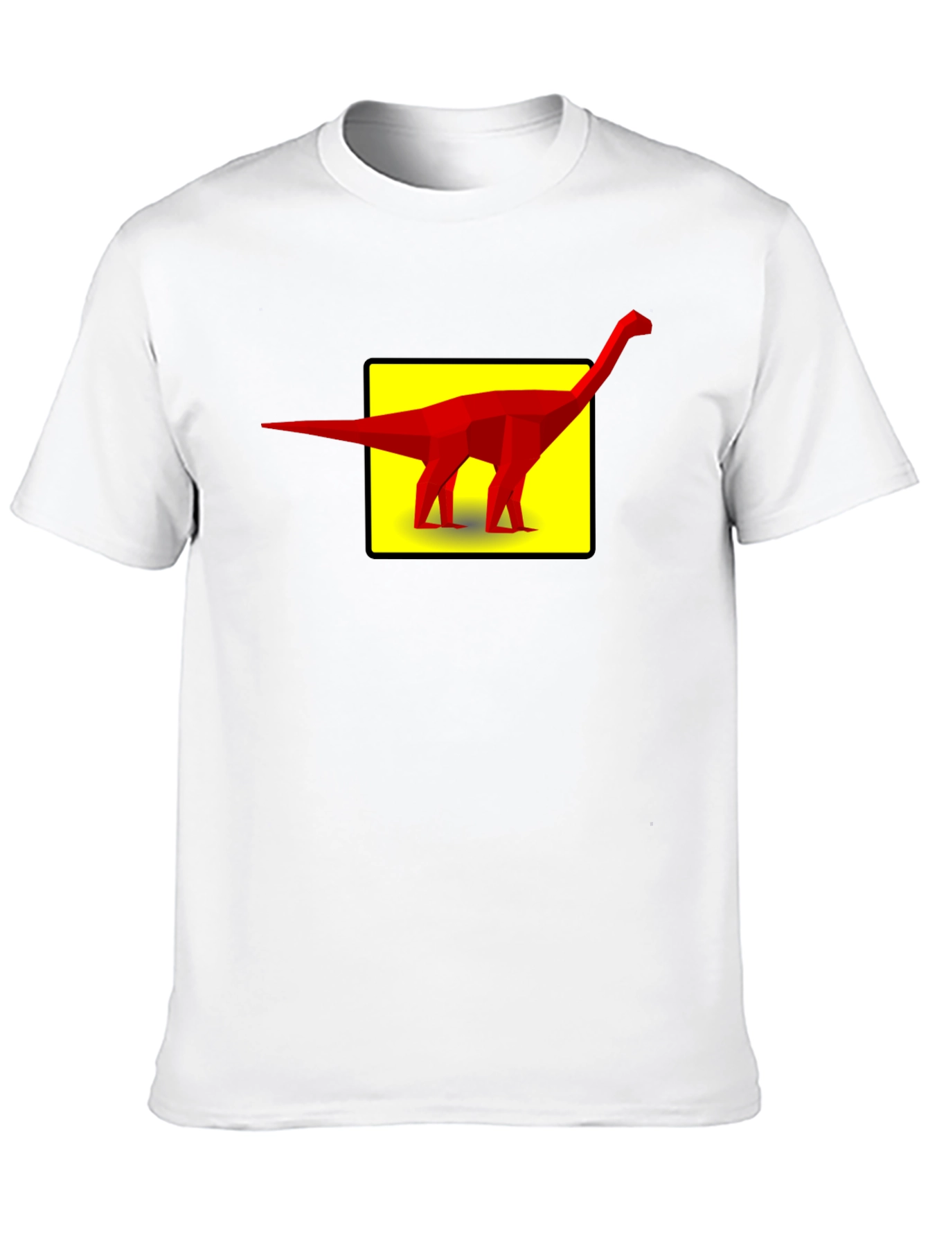 Dino Graphic Tee - Geometric Dinosaur Design