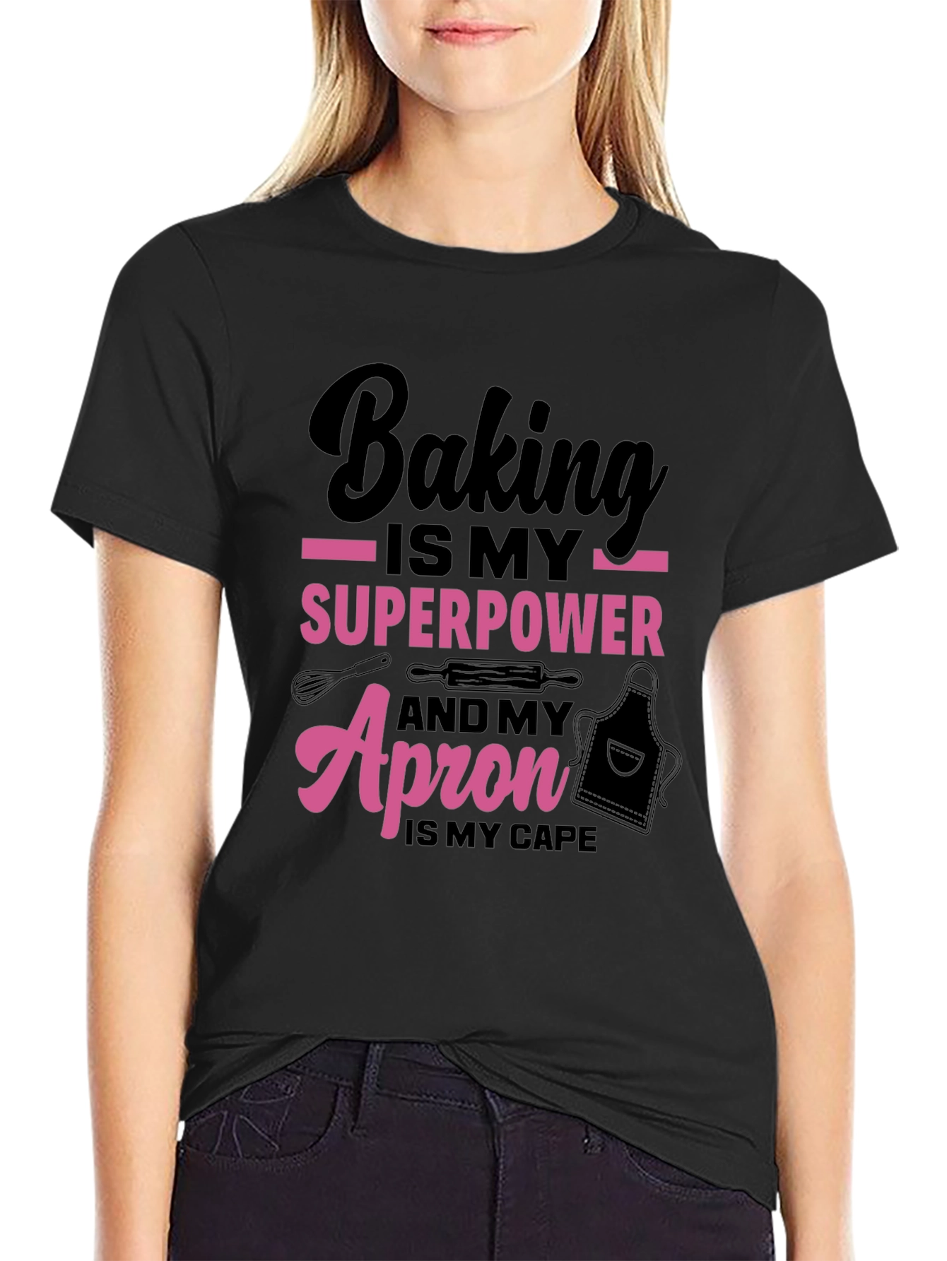 Baking Superpower T-Shirt - Bakers Apron Cape