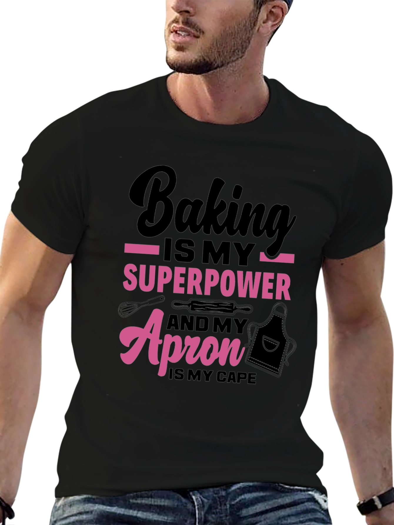 Baking Superpower T-Shirt - Bakers Apron Cape