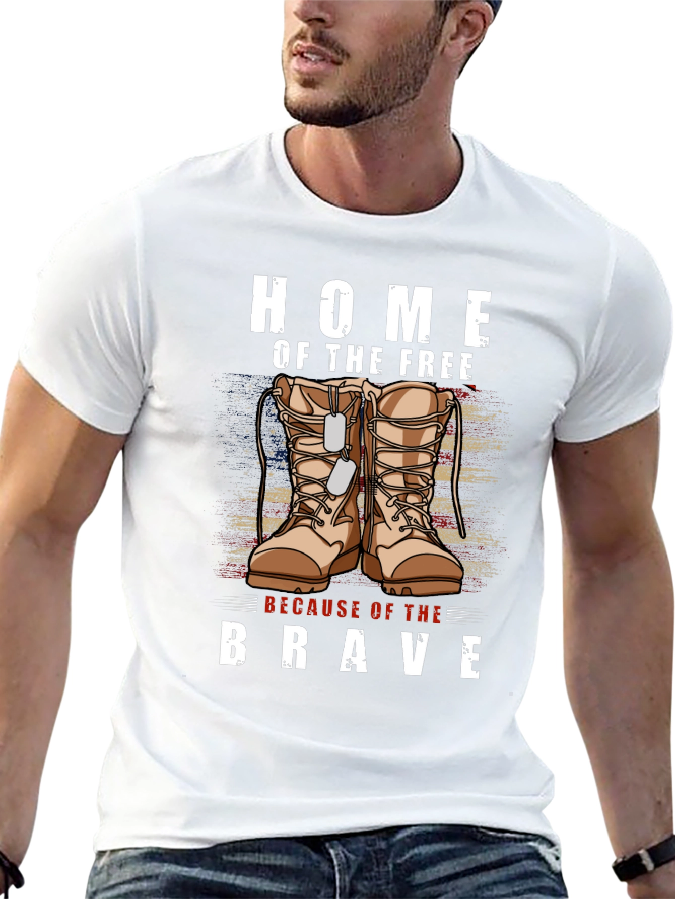 Home of the Free - Patriotic Graphic T-Shirt