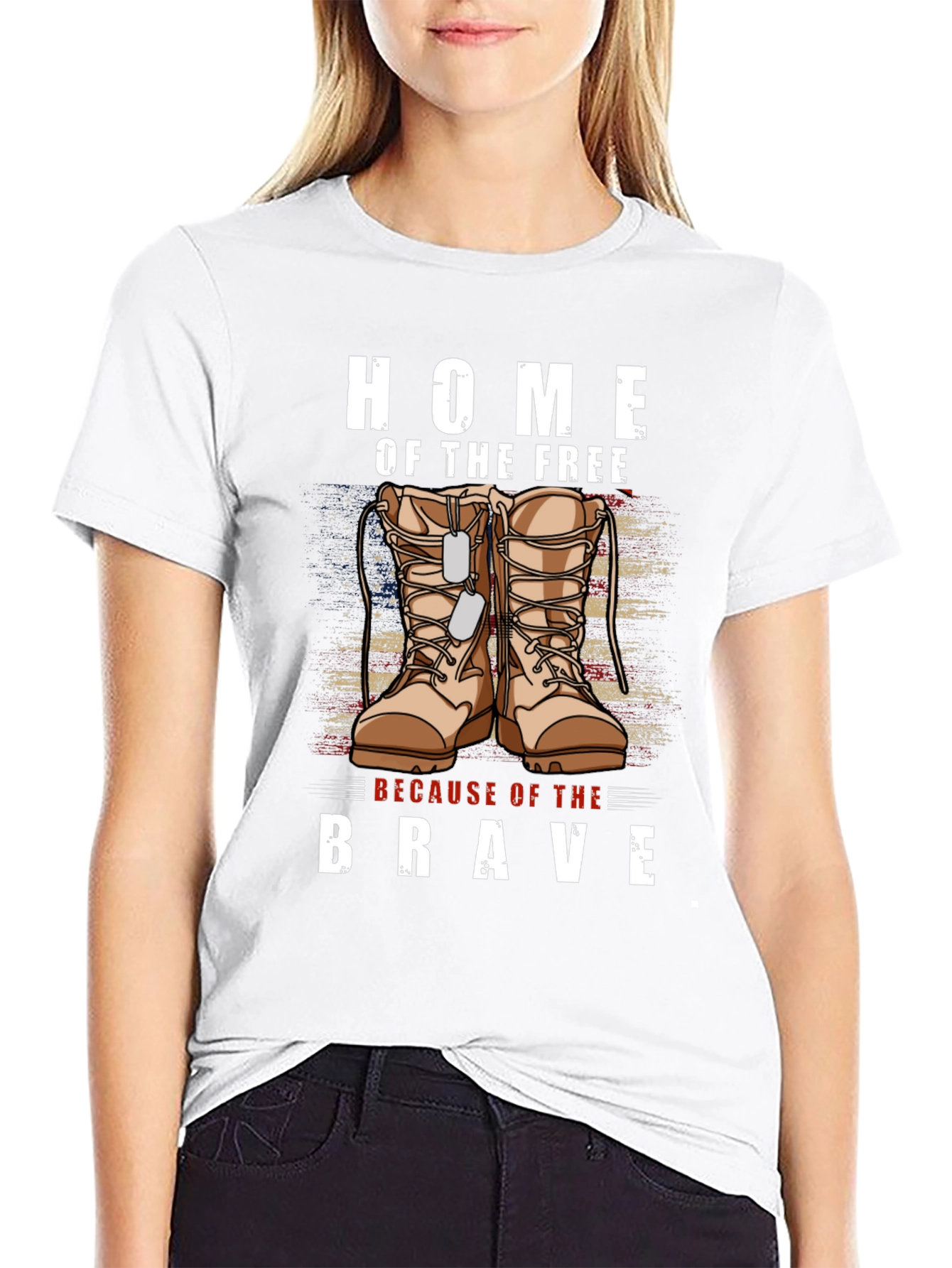 Home of the Free - Patriotic Graphic T-Shirt