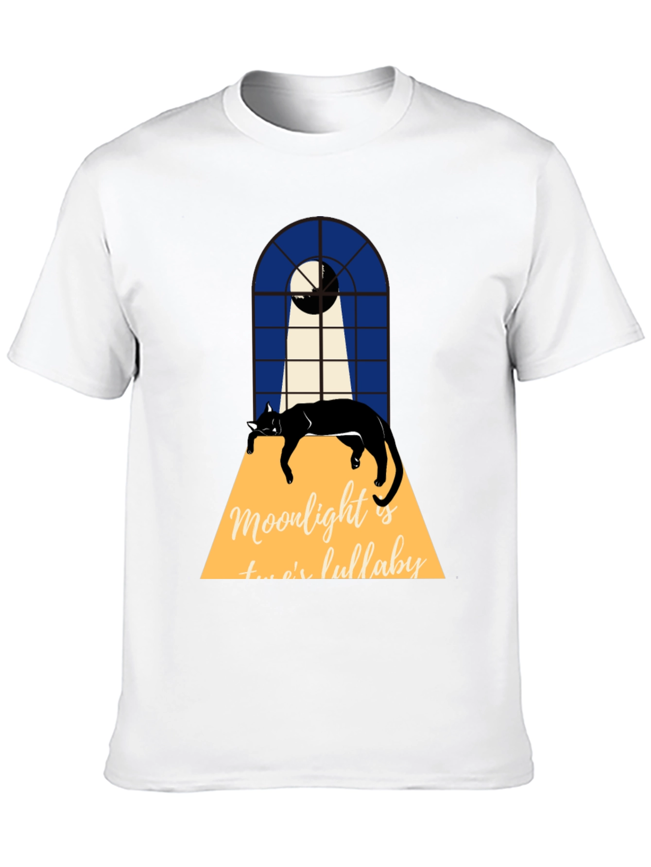 Moonlight Cat Lullaby Graphic Tee