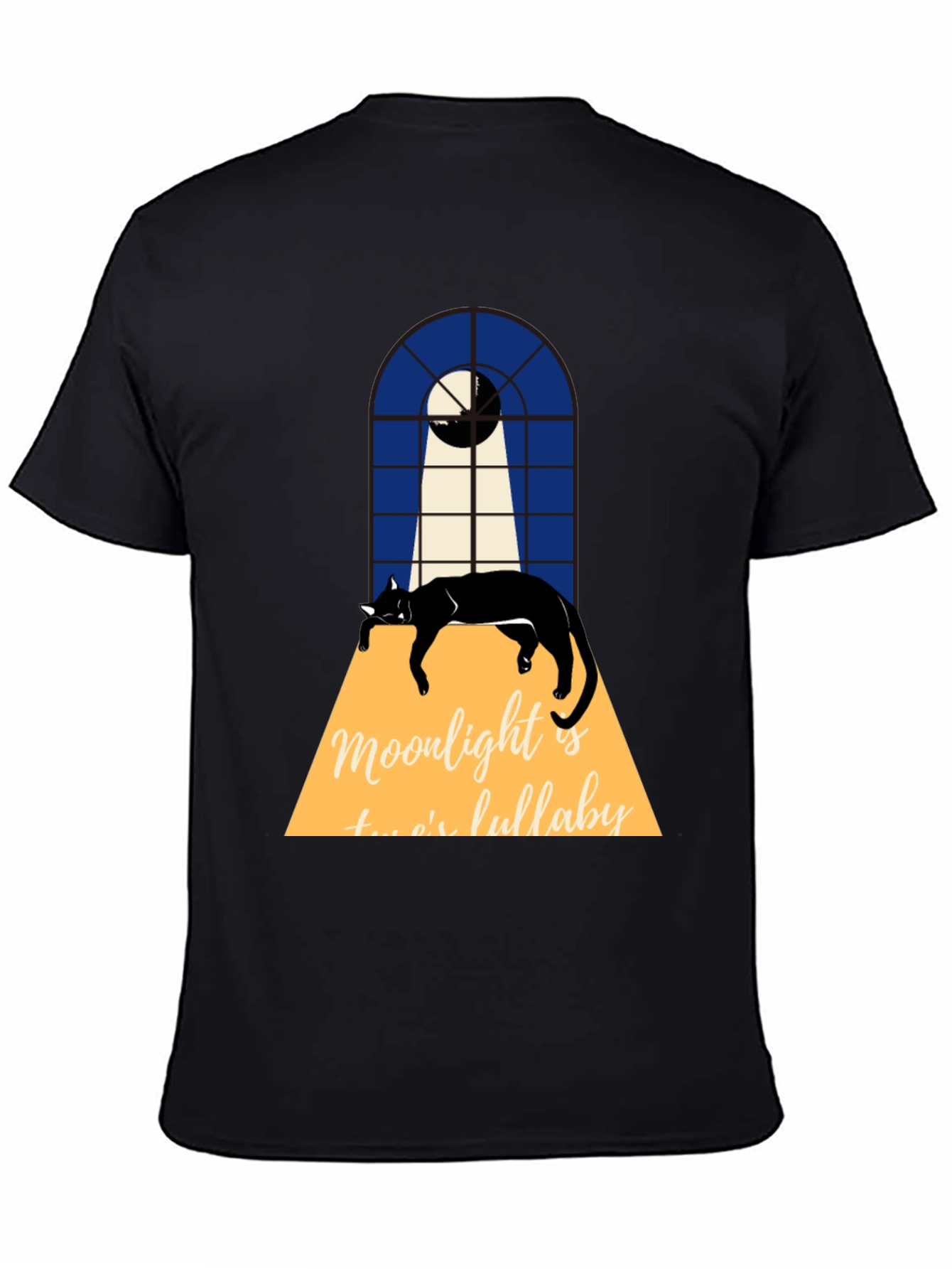 Moonlight Cat Lullaby Graphic Tee