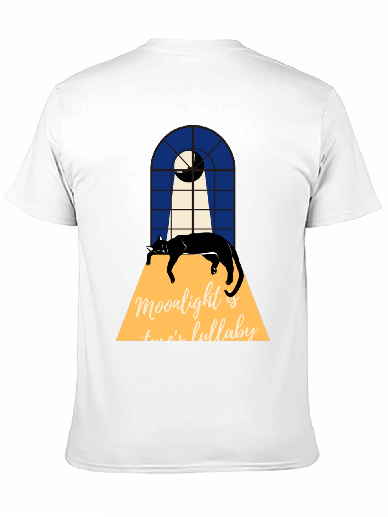 Moonlight Cat Lullaby Graphic Tee
