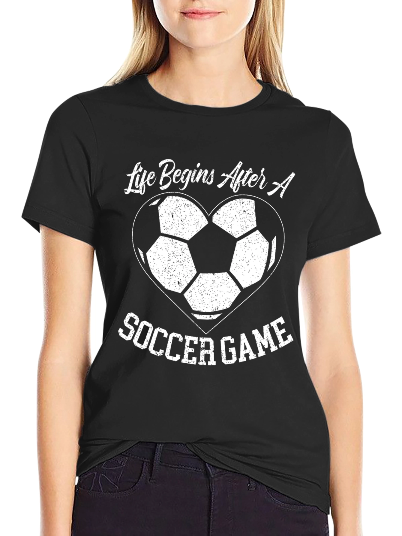 Soccer Game T-Shirt - Life Begins After a Game