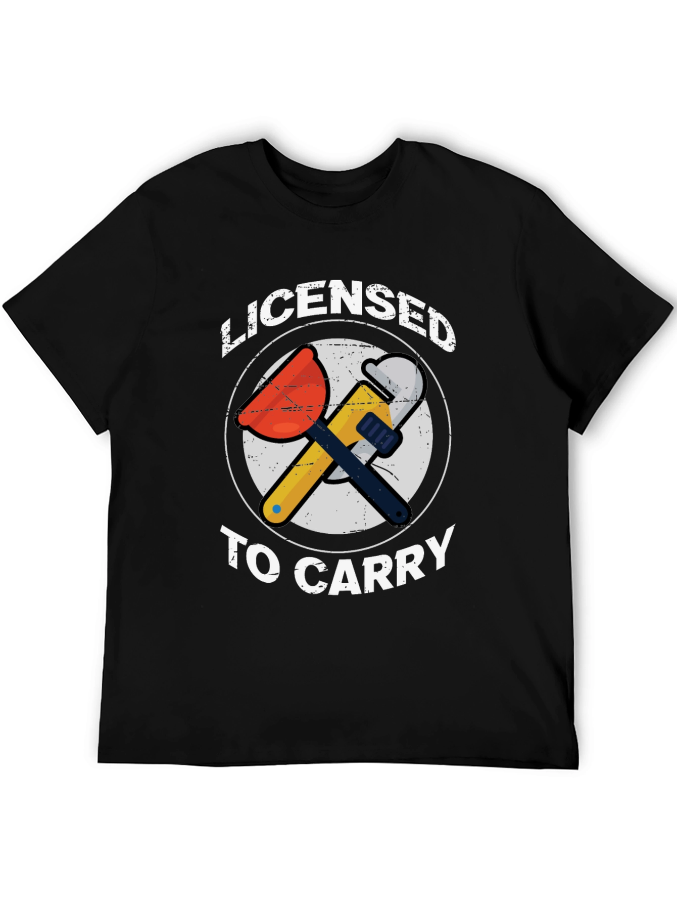 Licensed To Carry T-Shirt - Plumber Graphic Tee
