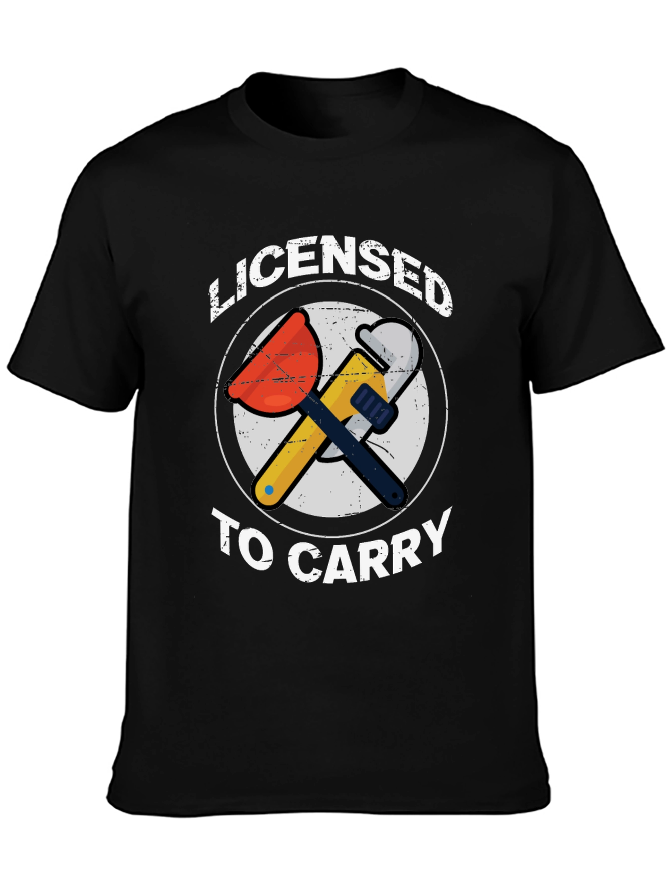 Licensed To Carry T-Shirt - Plumber Graphic Tee