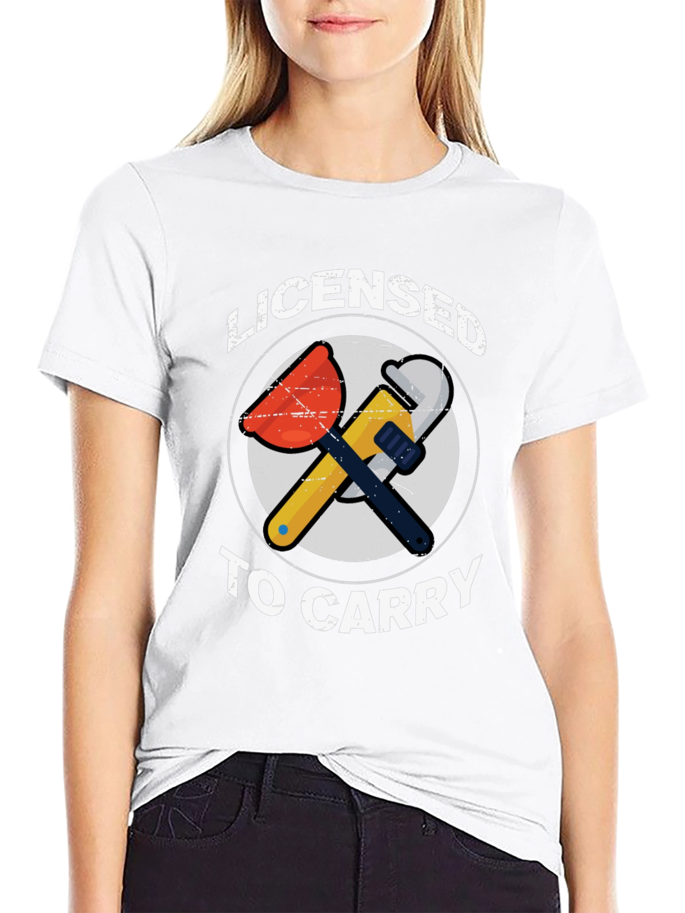Licensed To Carry T-Shirt - Plumber Graphic Tee