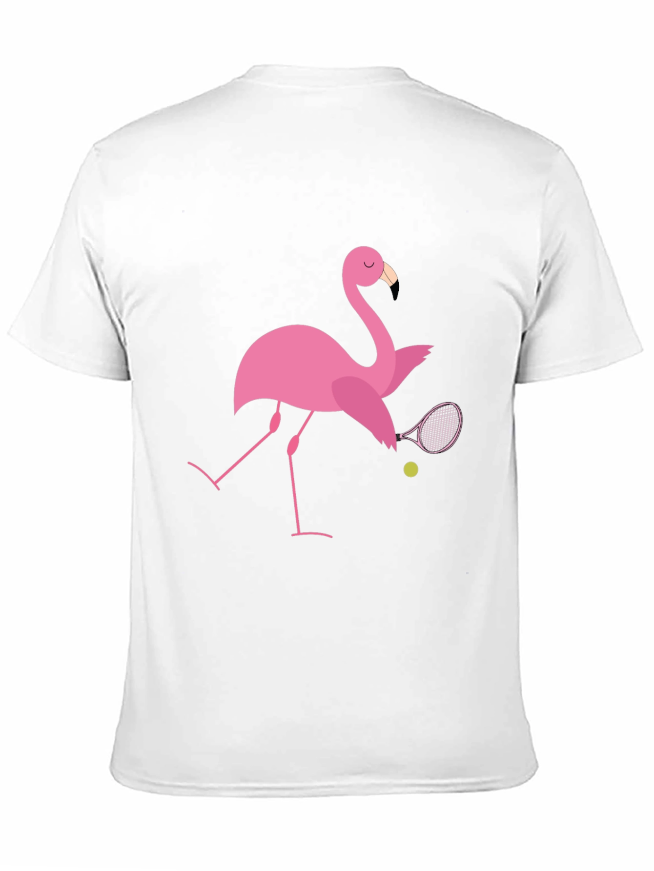 Flamingo Tennis T-Shirt: Quirky Design Premium Comfort