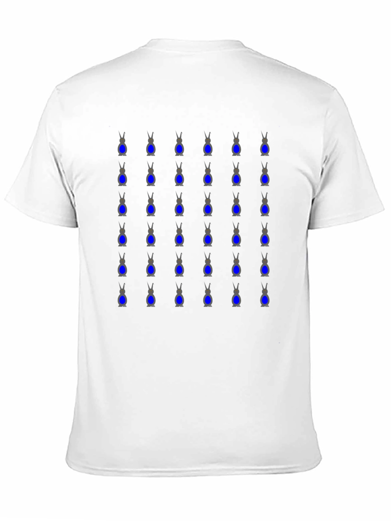 Geometric Alien T-Shirt - Black Cotton Crew Neck