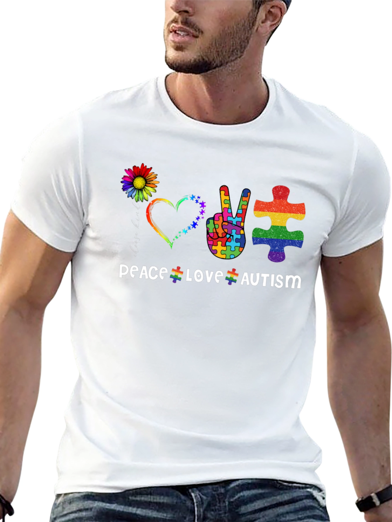Peace Love Autism T-Shirt