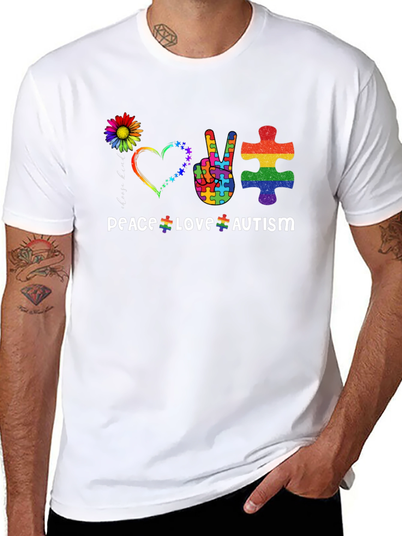 Peace Love Autism T-Shirt