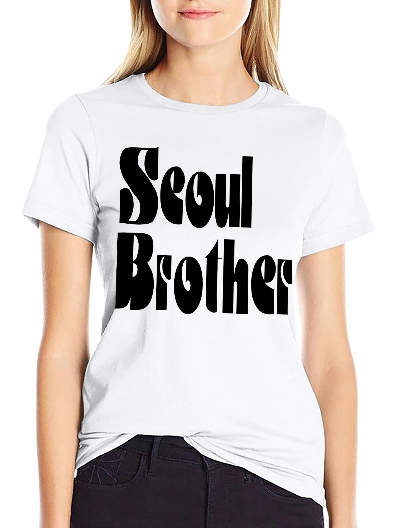 Seoul Brother T-Shirt - Black Graphic Tee