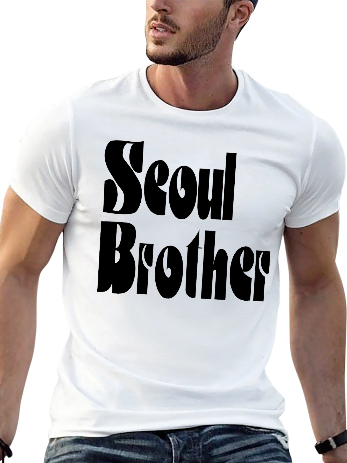 Seoul Brother T-Shirt - Black Graphic Tee