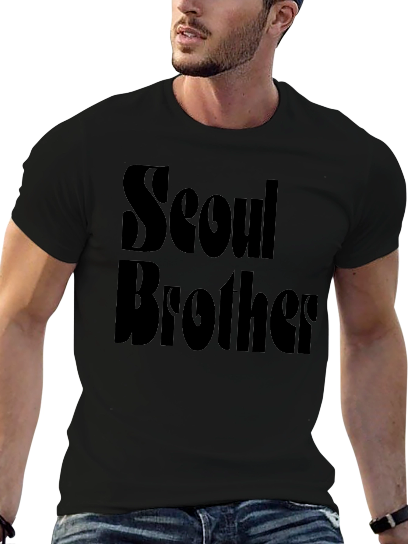 Seoul Brother T-Shirt - Black Graphic Tee
