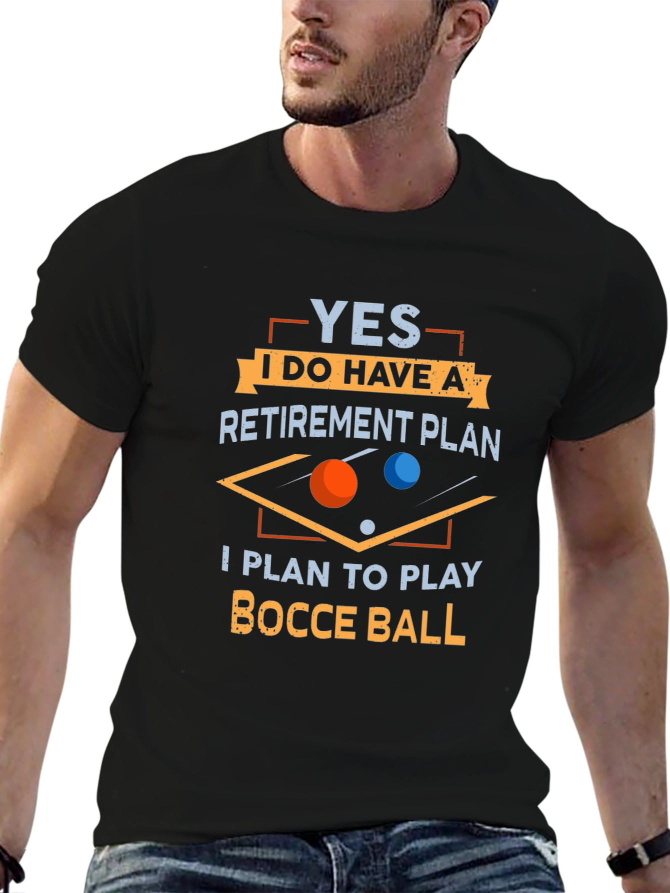 Funny Bocce Ball Retirement Plan T-Shirt
