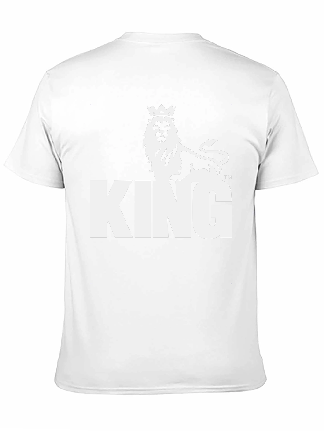 King Lion Graphic Tee - Black Cotton Blend