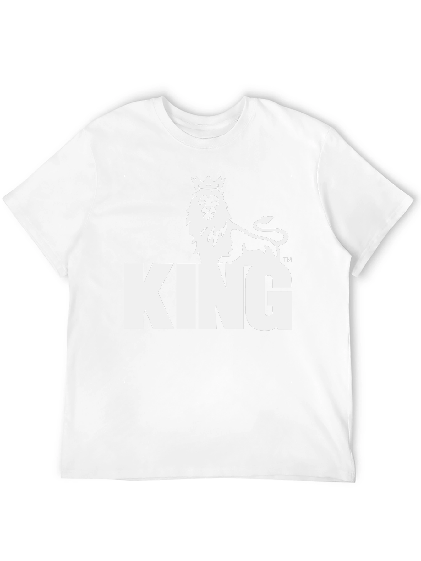 King Lion Graphic Tee - Black Cotton Blend