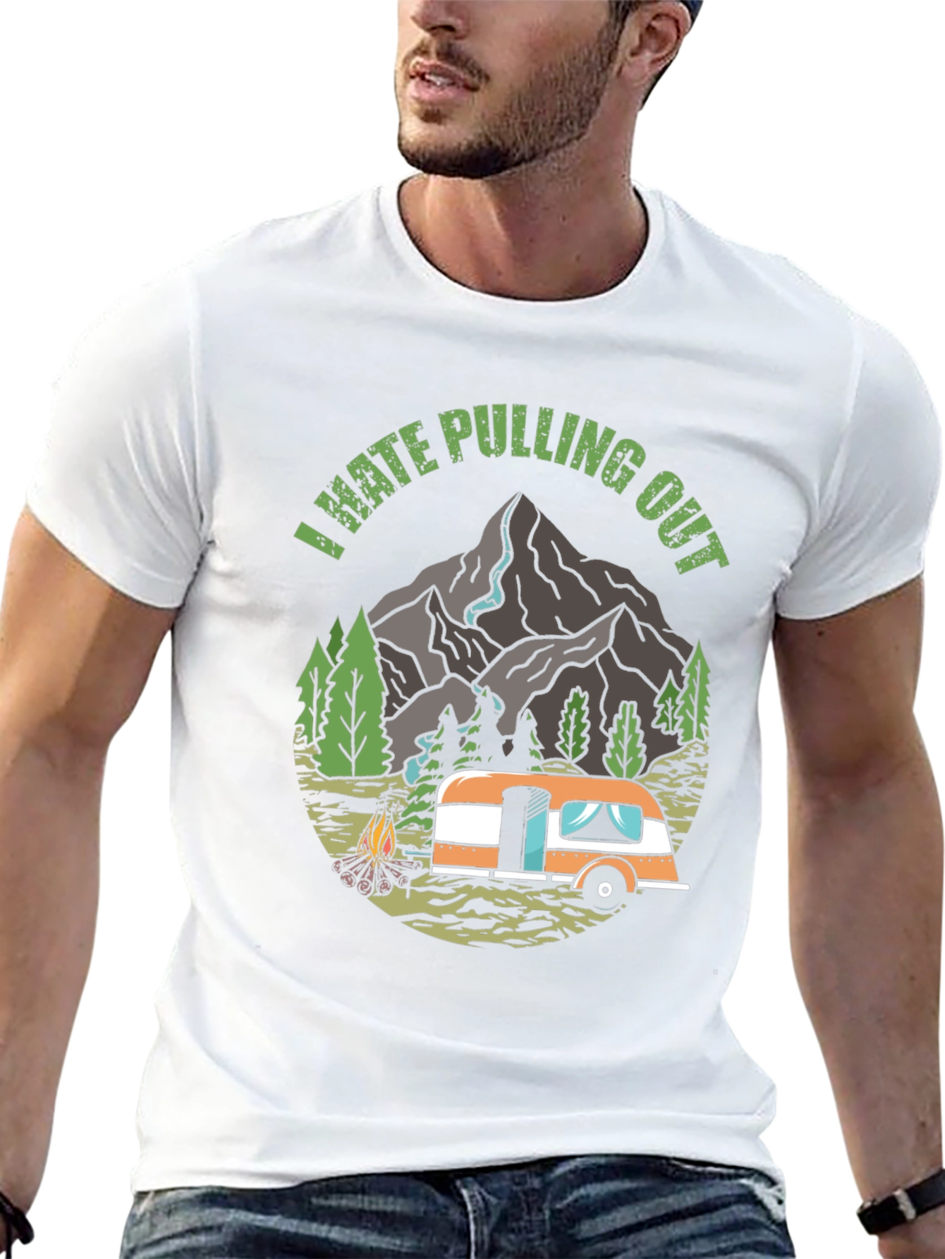 Funny Camping Shirt - I Hate Pulling Out Tee