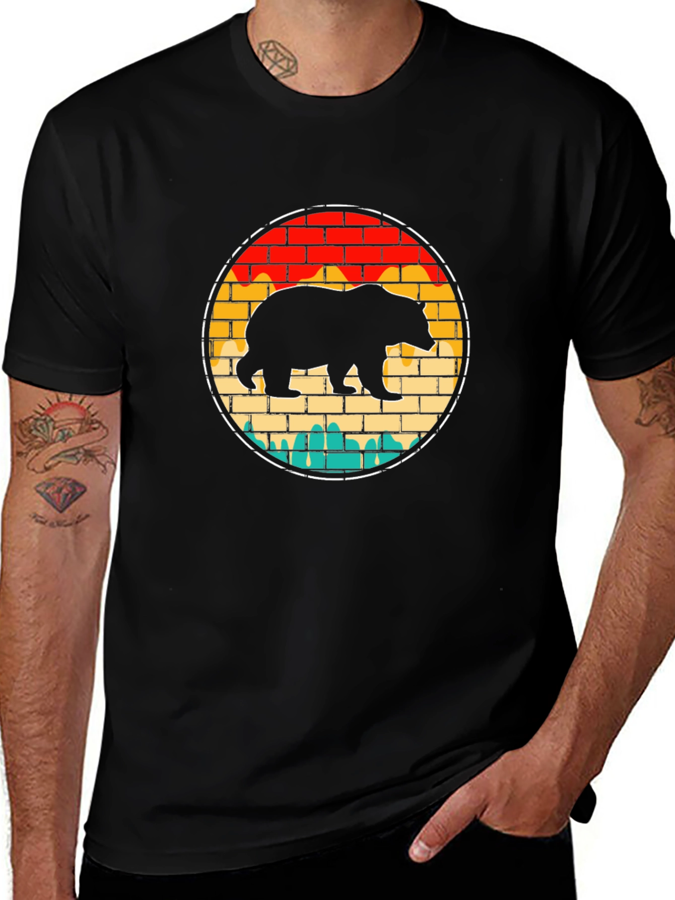 Retro Bear Brick T-Shirt