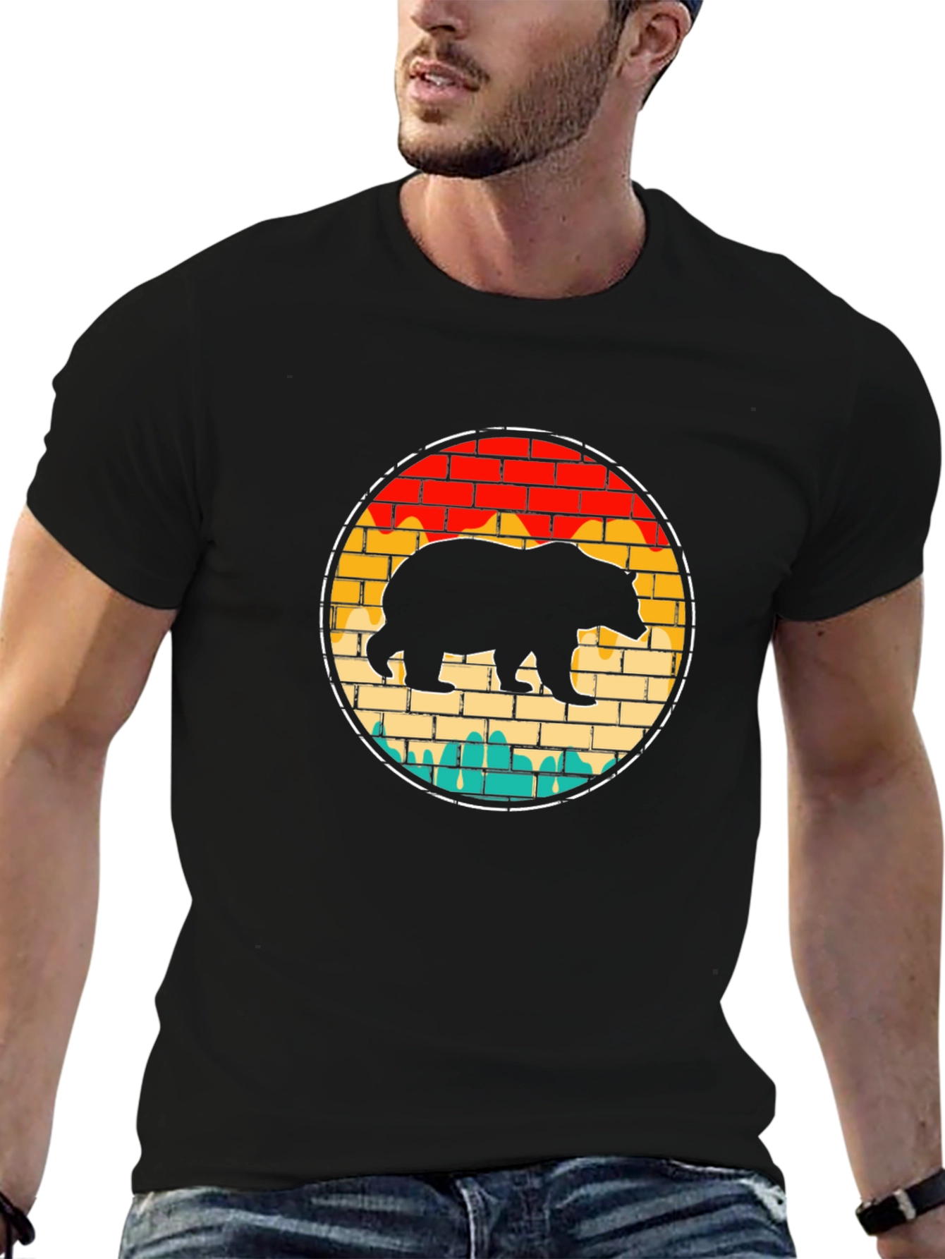 Retro Bear Brick T-Shirt