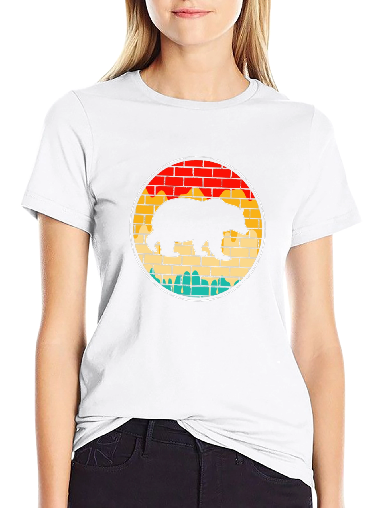Retro Bear Brick T-Shirt