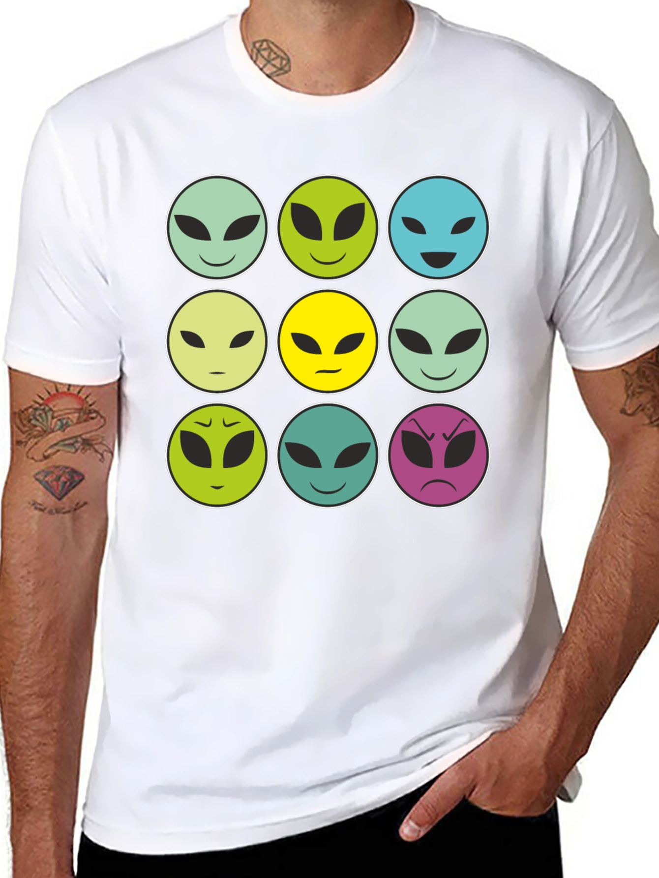 Alien Emoji Graphic Tee