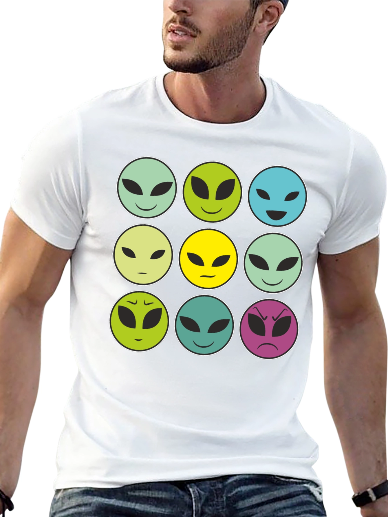 Alien Emoji Graphic Tee