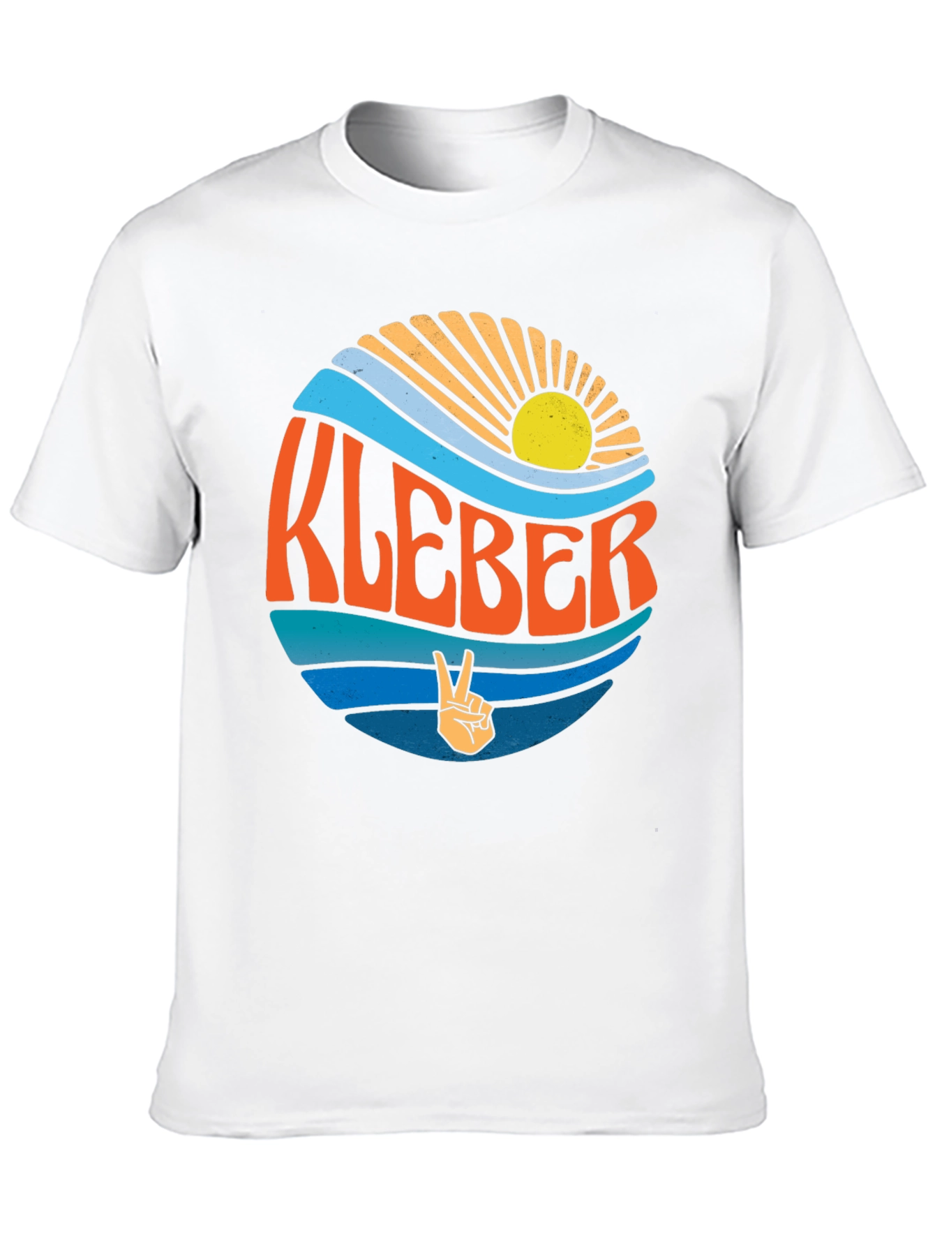 KLEBER Retro Graphic T-Shirt - Peace Sign