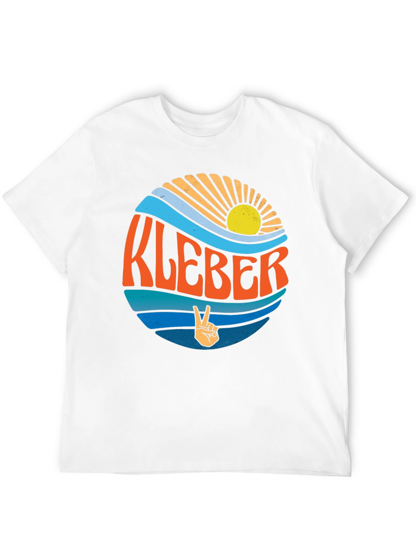 KLEBER Retro Graphic T-Shirt - Peace Sign