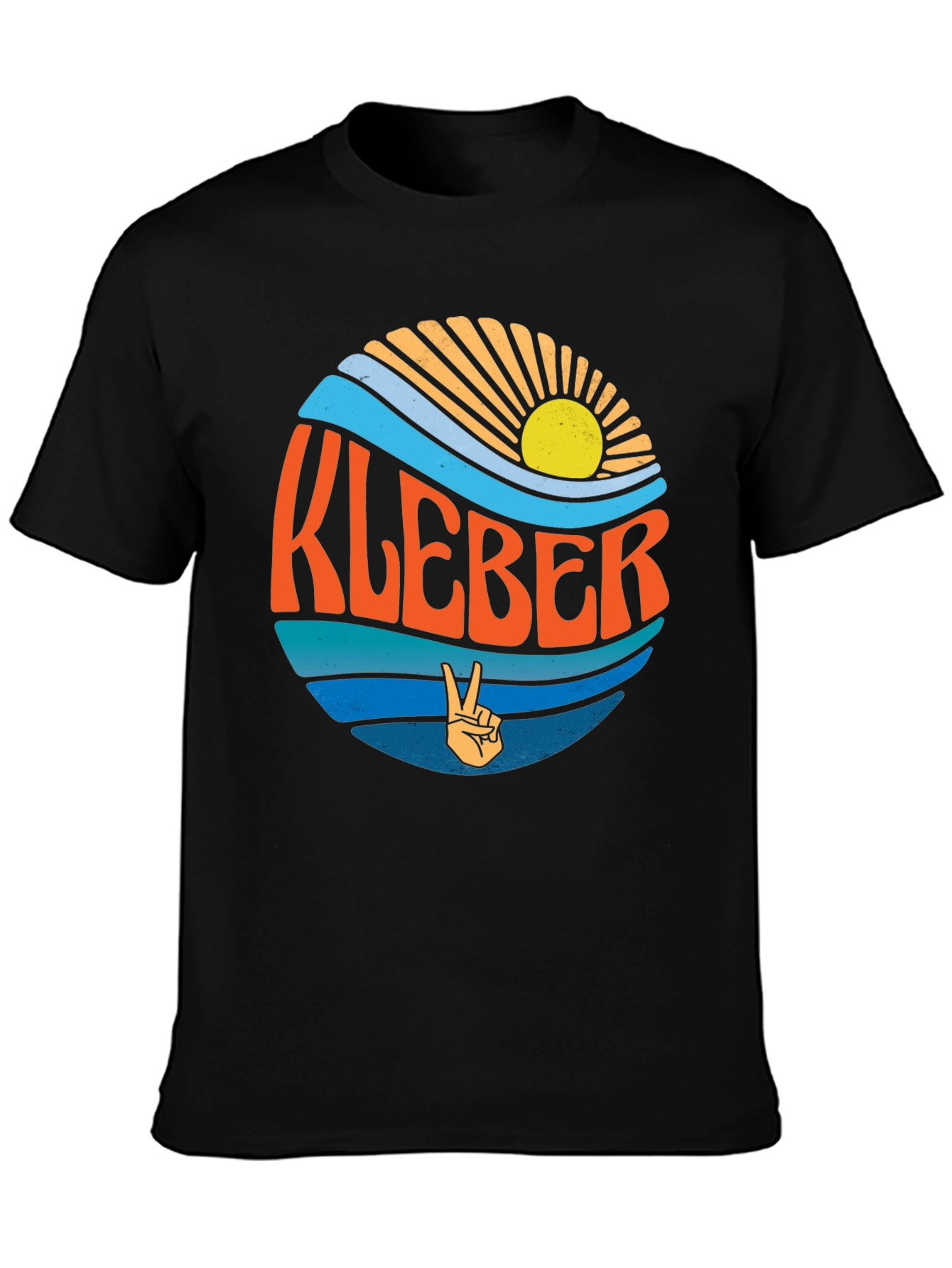 KLEBER Retro Graphic T-Shirt - Peace Sign