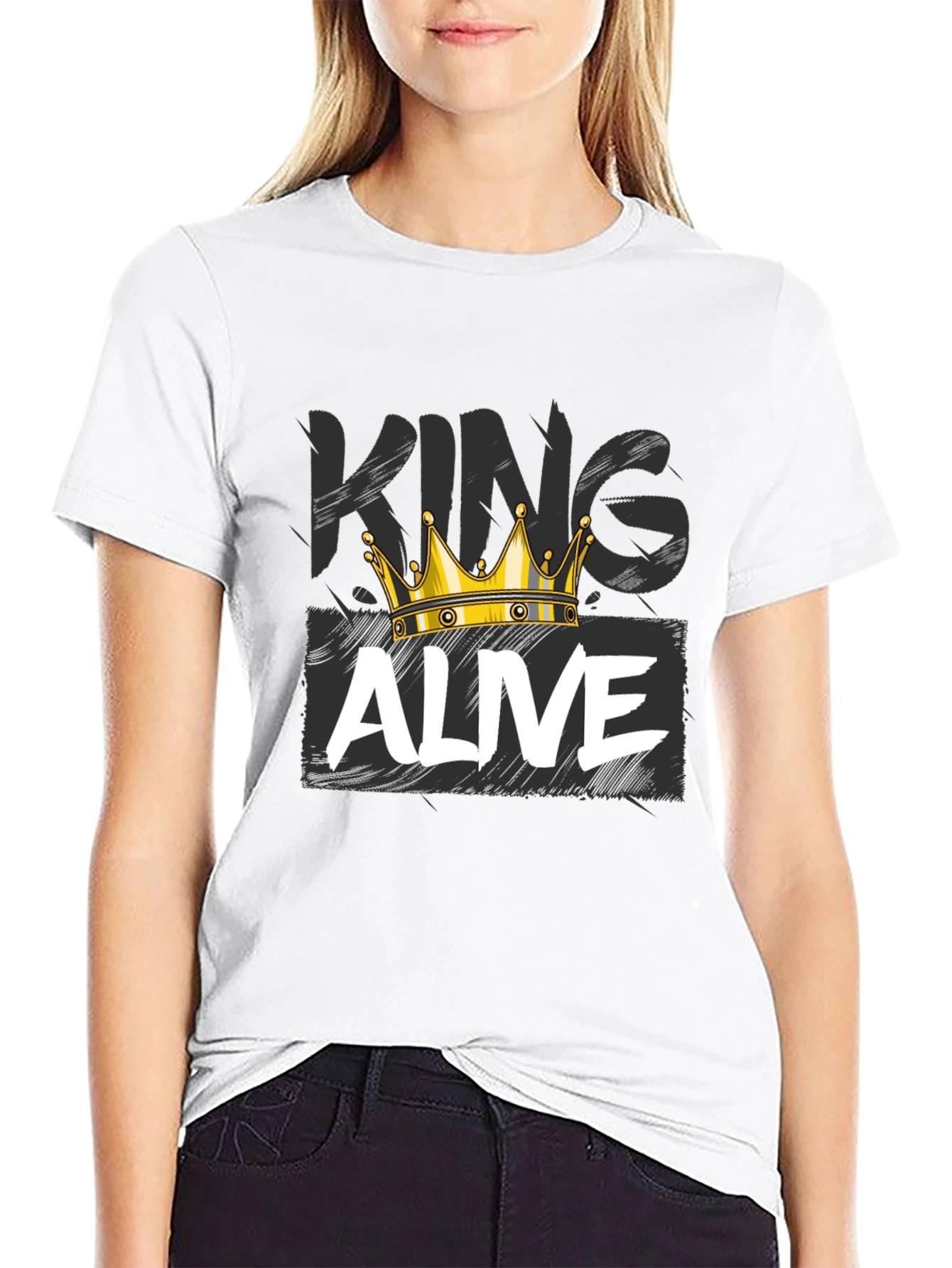 King Alive Graphic Tee - Black