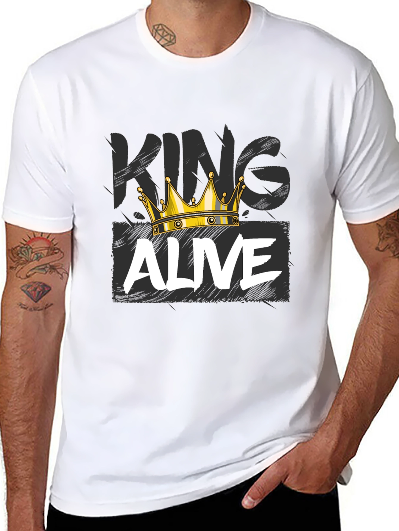 King Alive Graphic Tee - Black
