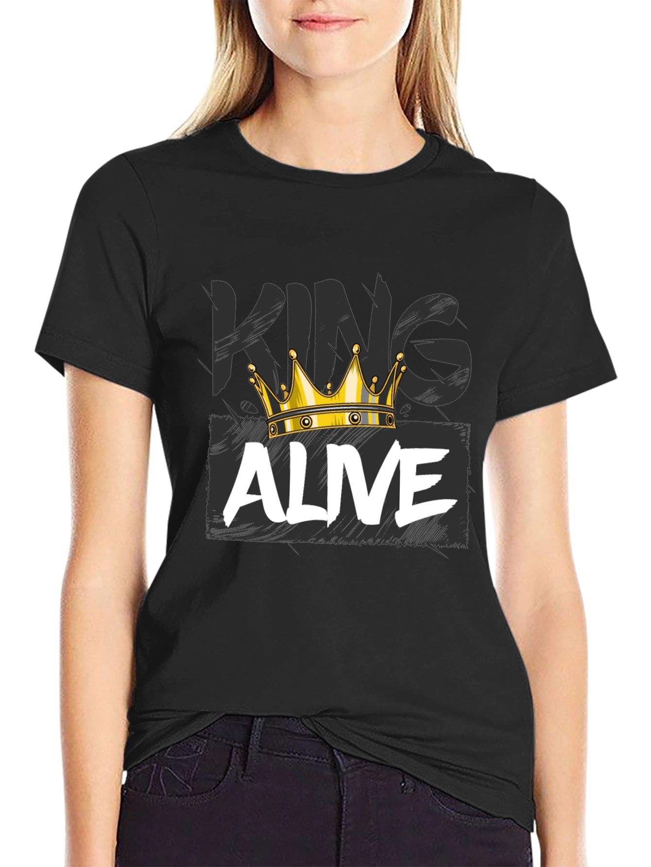 King Alive Graphic Tee - Black