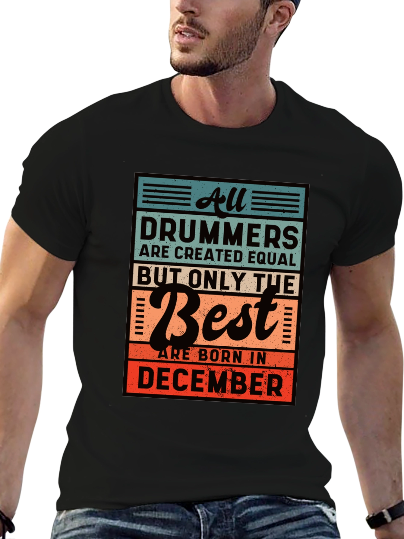 Drummers Born in December Graphic T-Shirt