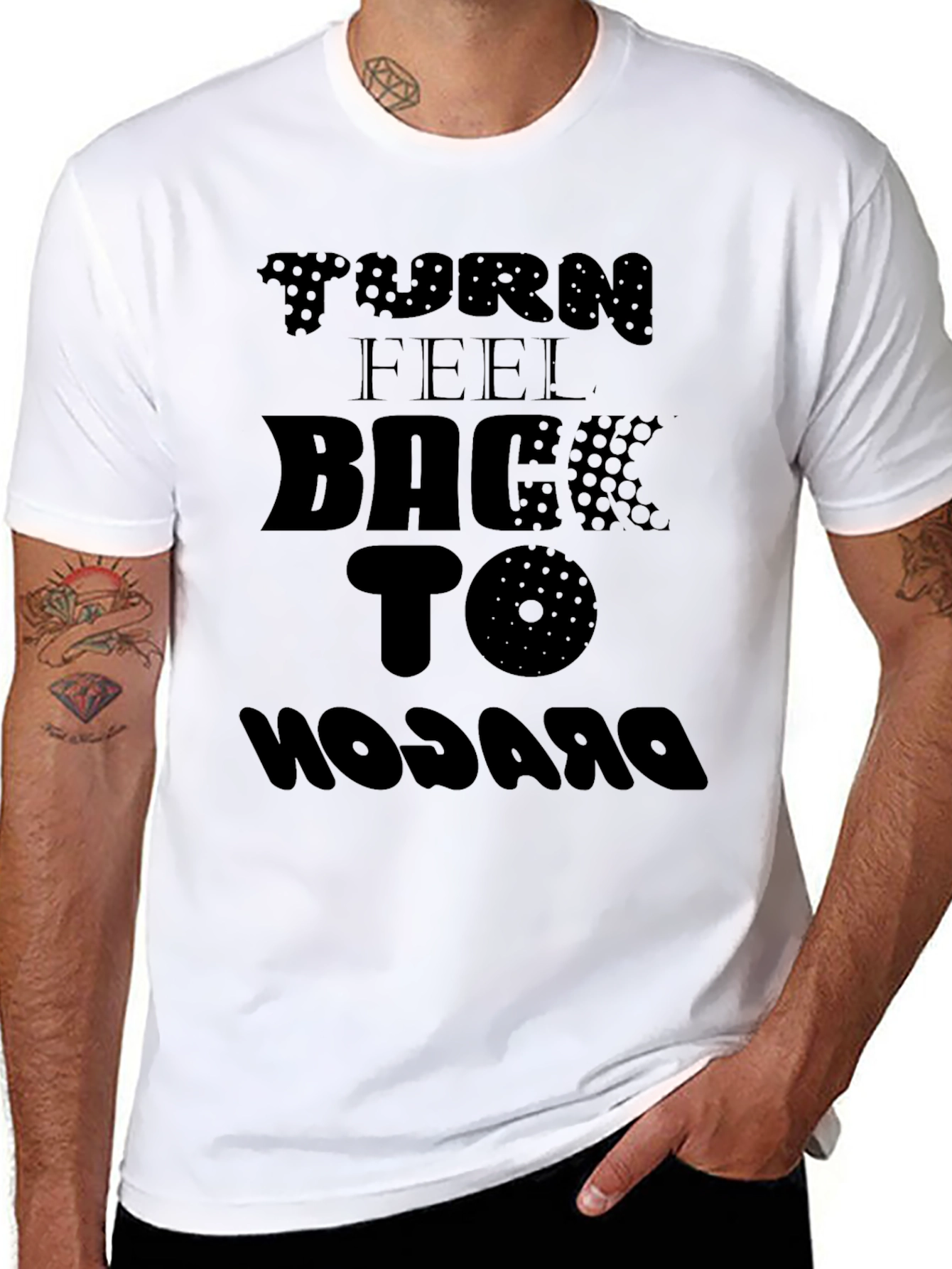 Turn Feel Back to Dragon Graphic Tee
