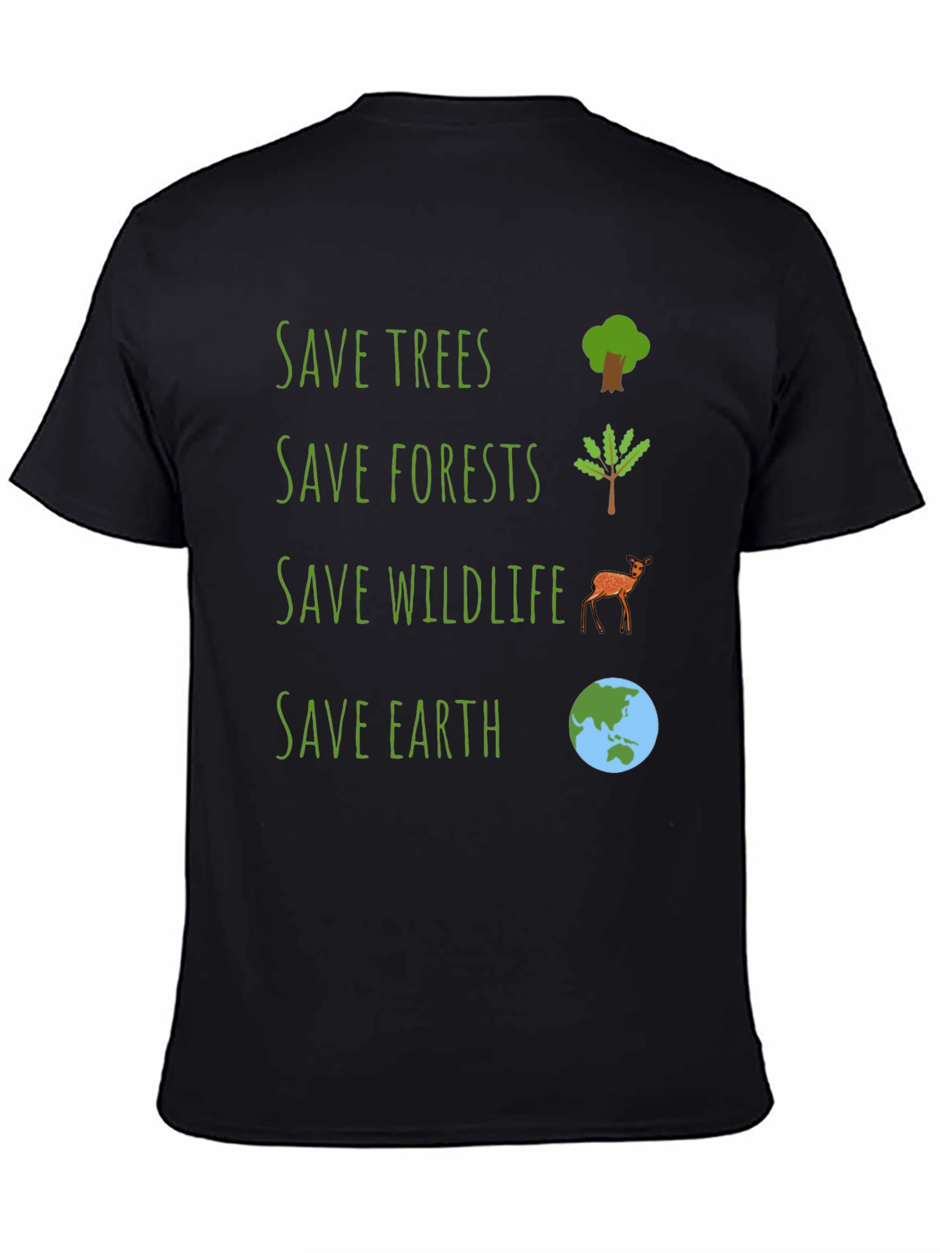 Eco-Friendly Save Earth Graphic Tee