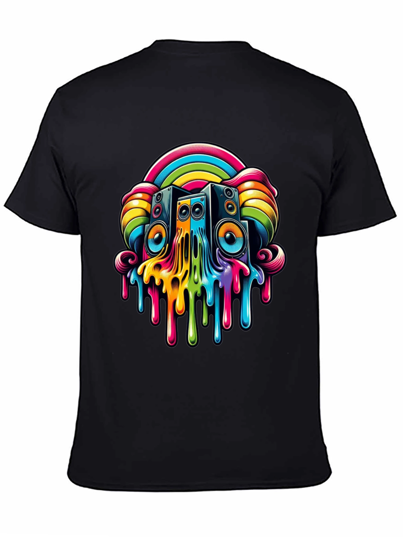 Rainbow Speaker Drip Graphic Tee