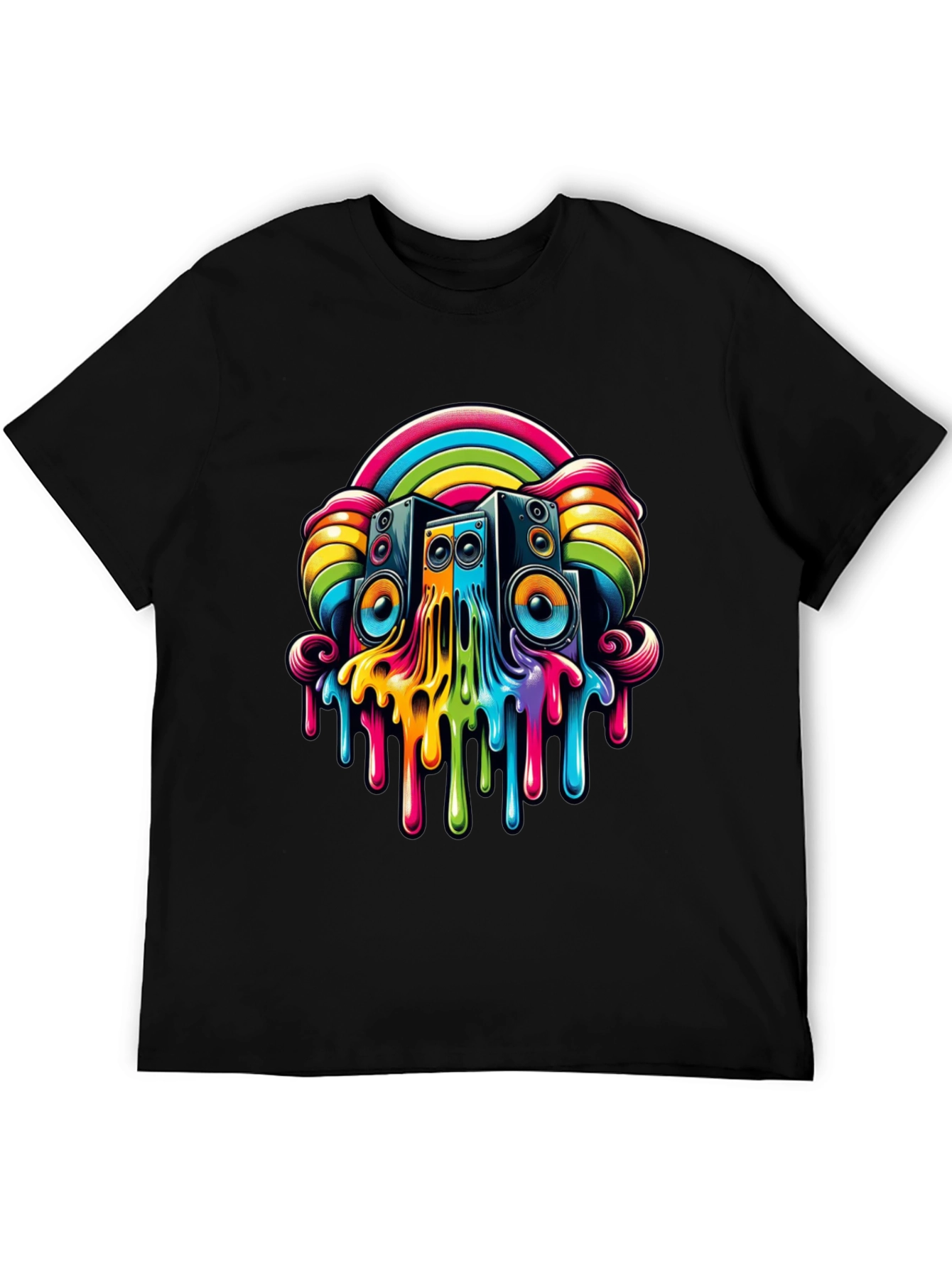 Rainbow Speaker Drip Graphic Tee