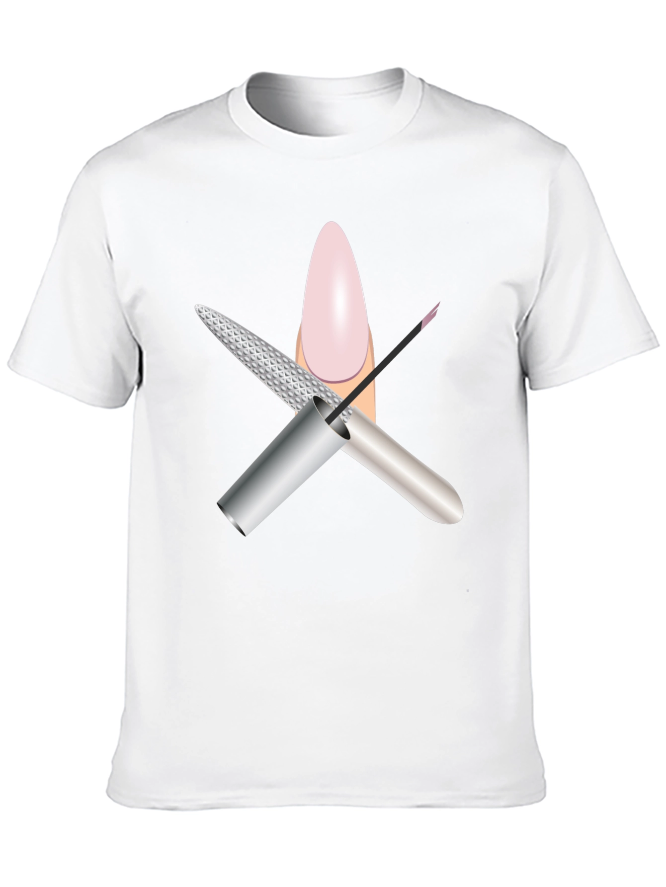 Mans Black Nail Salon Graphic Tee